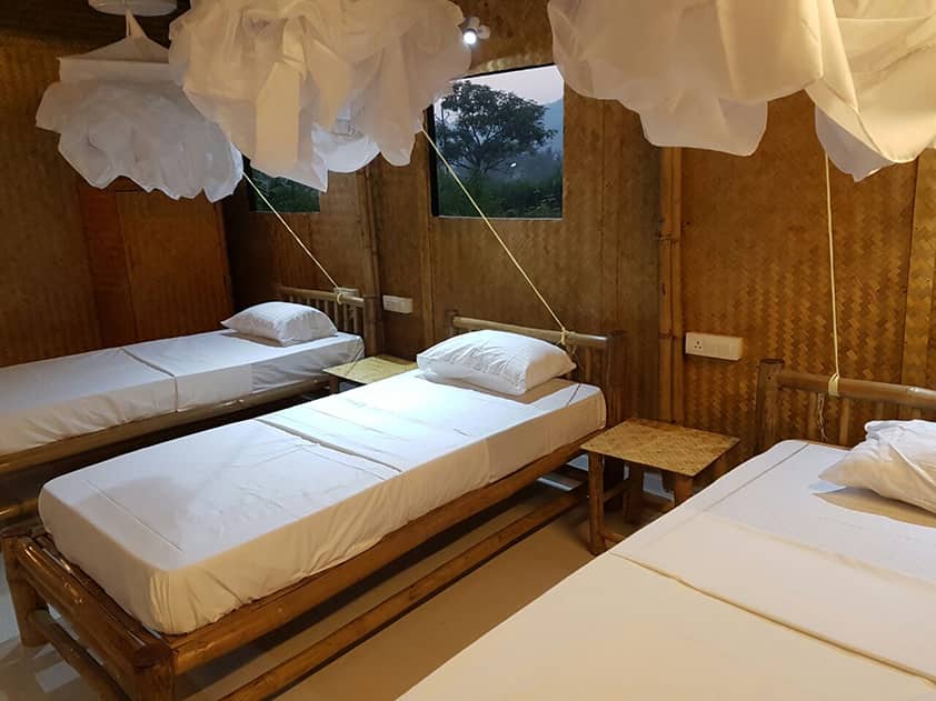 Dormitory room - 200 hour yoga teacher training in Goa