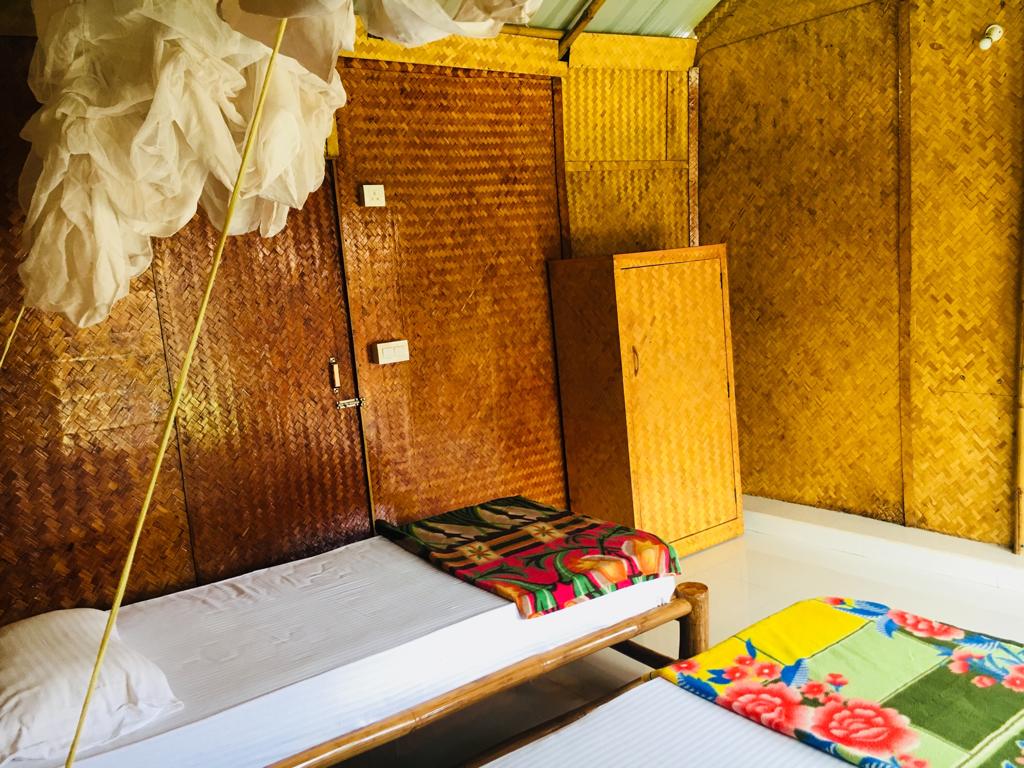 Single hut accommodation for 200 hour yoga teacher training in Goa