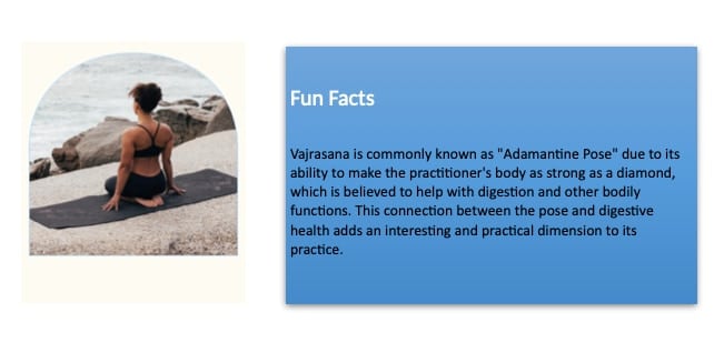 a fun fact about vajrasana