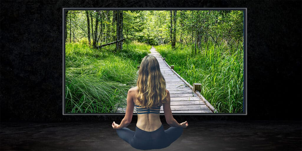 Embracing Calmness with Green Screen Meditation